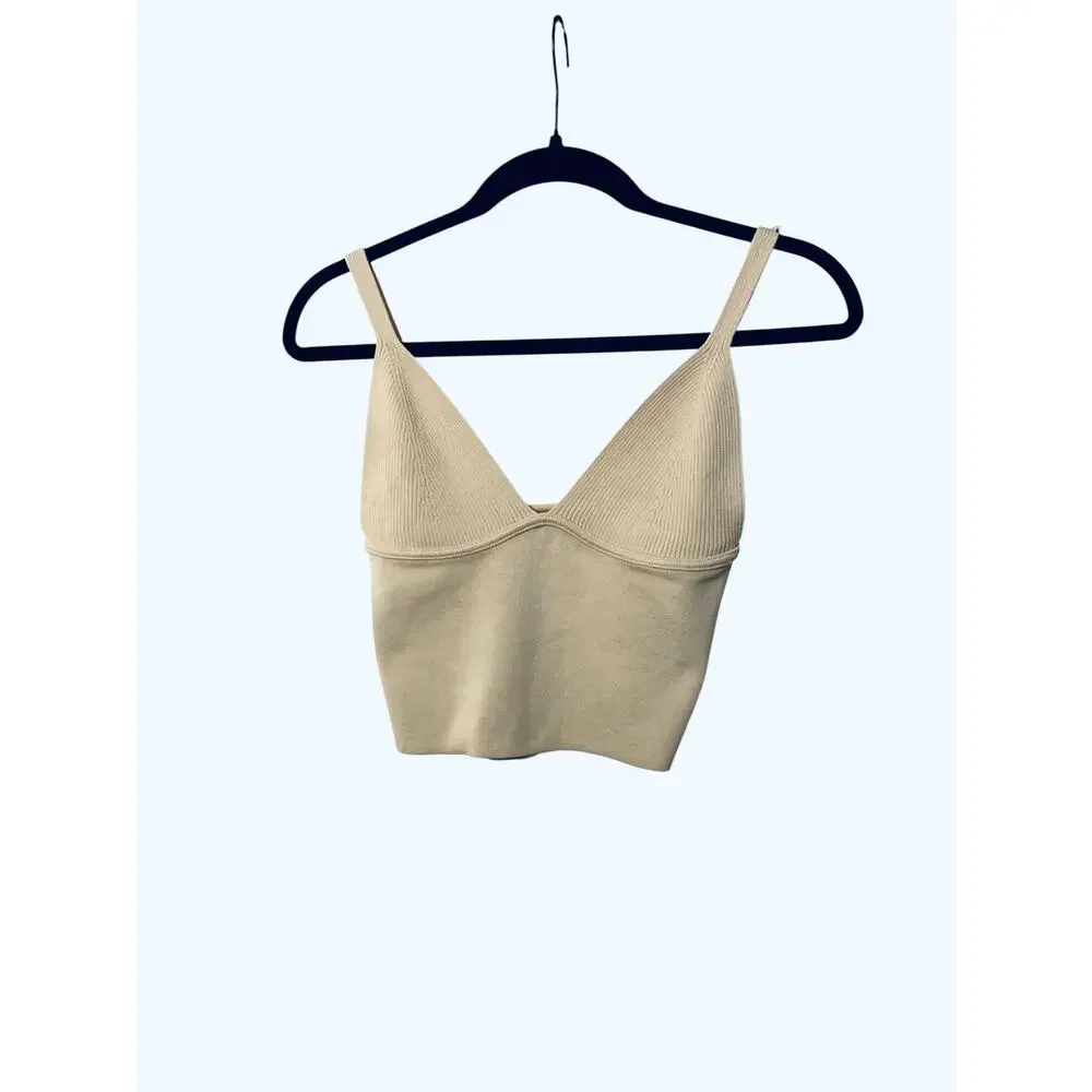 ZARA Sweater Crop Tank Top small